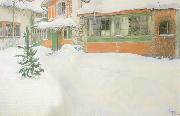 Carl Larsson THe Cottage in the Snow china oil painting reproduction